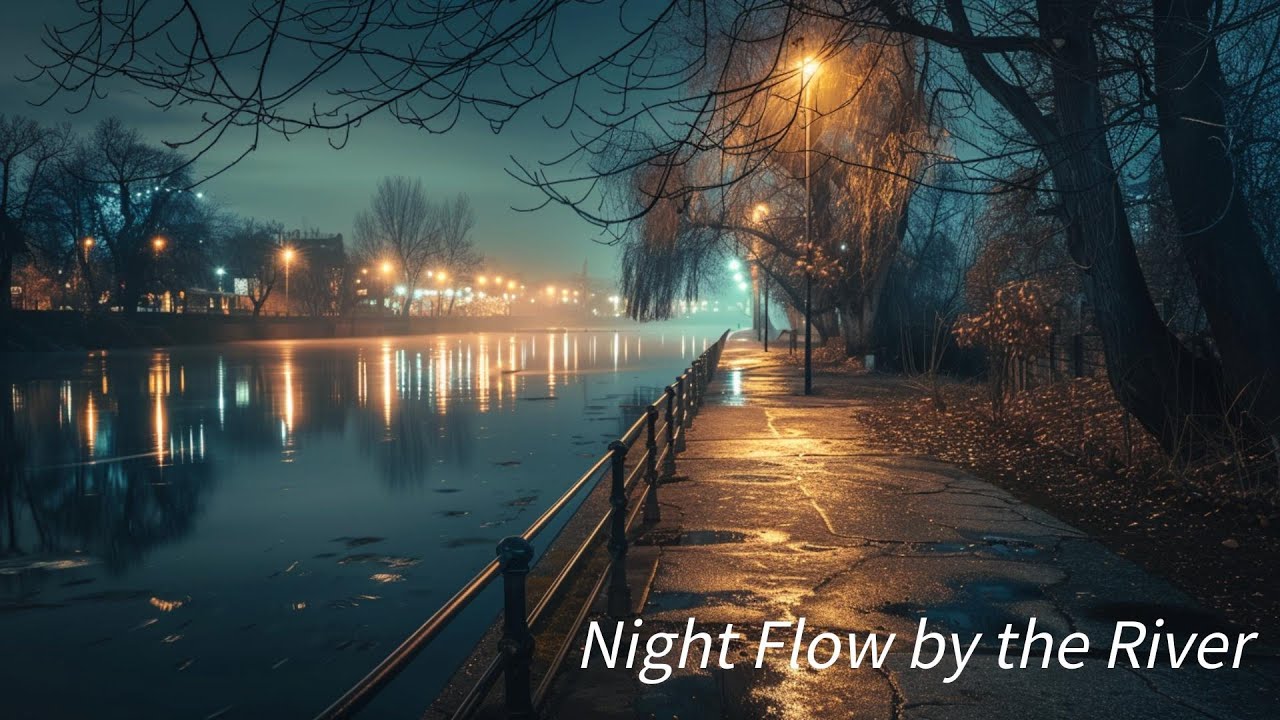 Night Flow by the River – Calm Lofi for Deep Relaxation & Gentle Focus川沿いの夜に、深呼吸するための穏やかなLo-fi BGM
