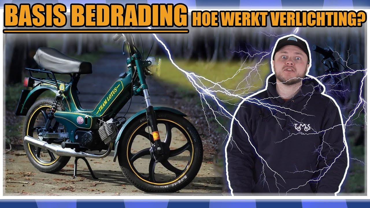 Hoe werkt BASIS VERLICHTING in jouw TOMOS brommer kabelboom?