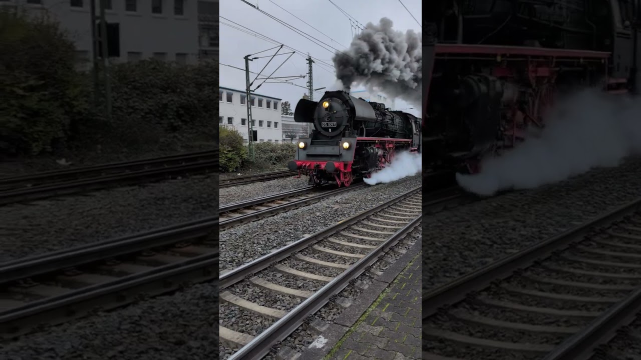 Dampflok 35 1097 verl&auml;sst Butzbach #trainspotting #train #steamtrain #dampflok #dampfzauber