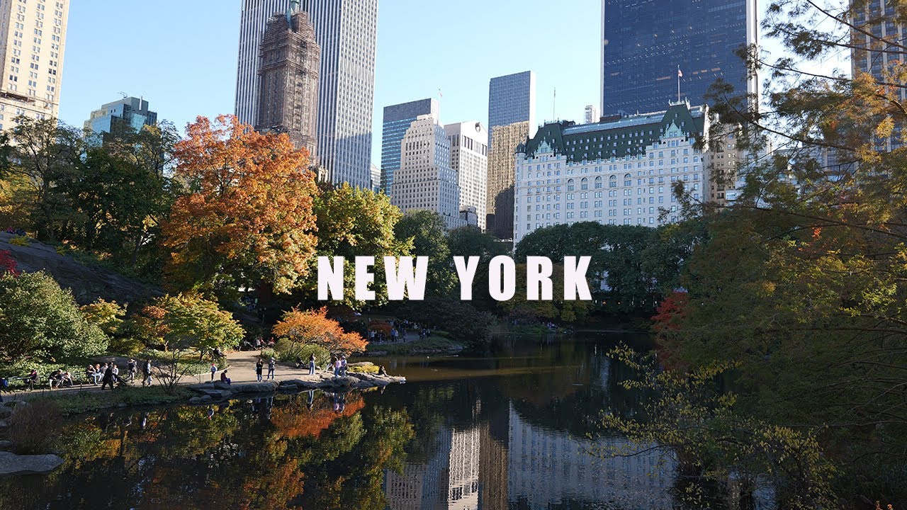 Beautiful Fall in Central Park: New York Walking Tour 4K 60fps