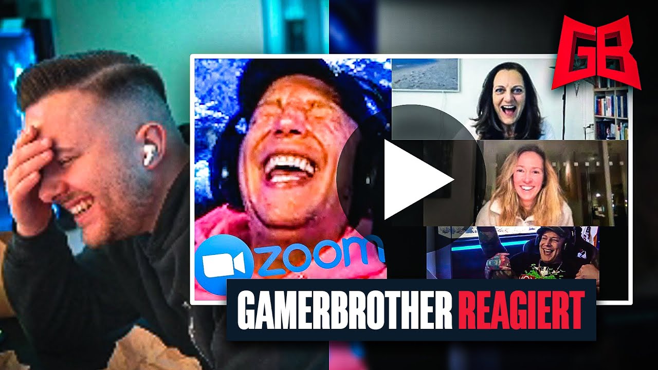BAUCHSCHMERZEN vor LACHEN 😂 GamerBrother REAGIERT auf MONTANABLACK in ZOOM MEETINGS 😂