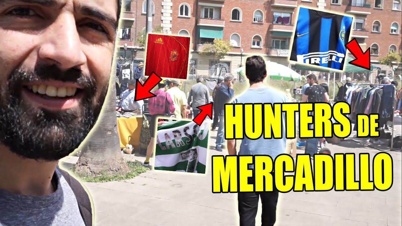 BUSCANDO camisetas de fútbol ORIGINALES en MERCADILLO de BARCELONA | ¡¿SÓLO 5€ POR ESTAS CAMISETAS?!