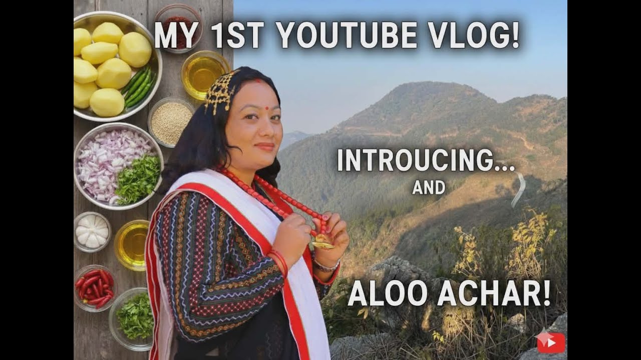 🎥 First Vlog Begins! | Meet Me + Homemade Aloo Ko Achar Recipe 🥔✨ | Ramila Chhetri