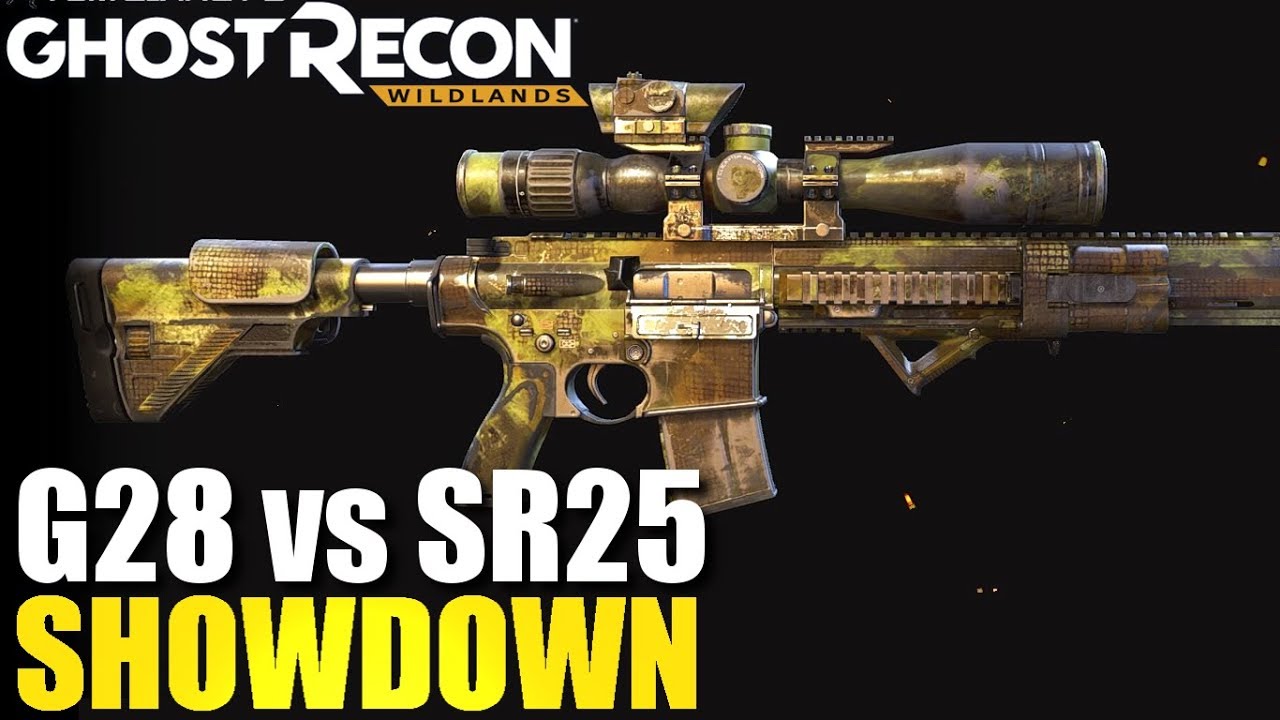 GHOST RECON WILDLANDS - G28 vs SR25 - Which is the Best Sniper Rifle?
