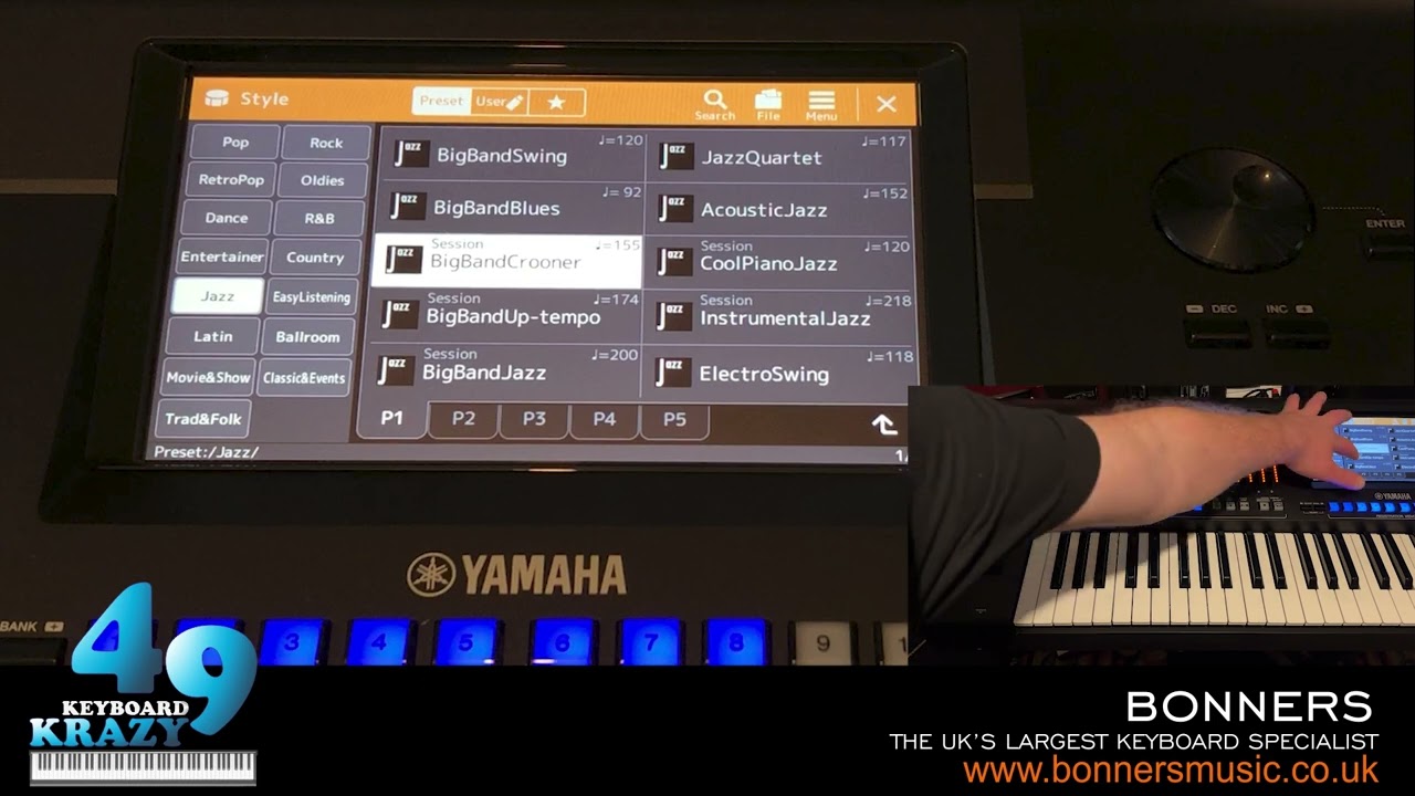Yamaha Genos 2 Keyboard - Jazz Styles Part 1/2