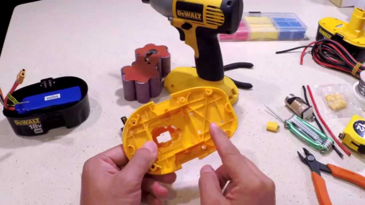 DeWALT 18V XRP NiCad Battery Pack Conversion to Lithium (5S Li-Po)