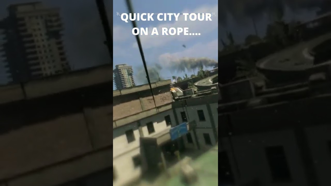 DYING LIGHT - QUICK TOUR ON A ROPE ☻ #shorts #puregames #dyinglightgame #gameshorts #gameshortsvideo