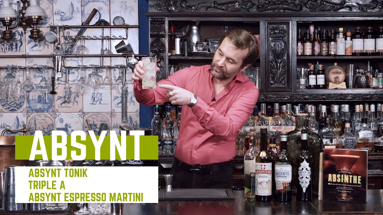 Drinki z absyntem | Jak zrobić: Absynt Tonik, Triple A, Absynt Espresso Martini