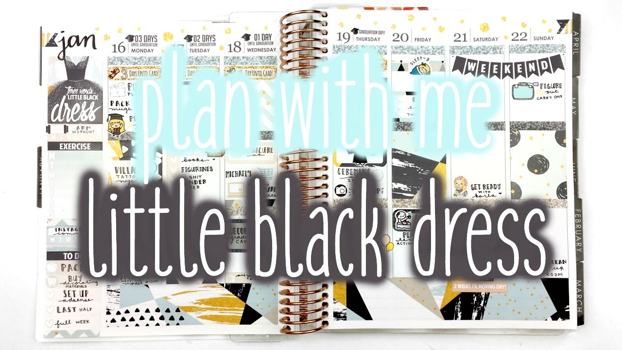 Plan With Me ♡ Little Black Dress (ScribblePrintsCo)
