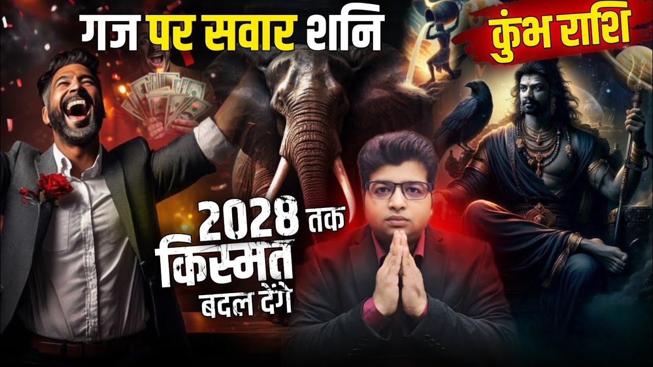 कुंभ राशि गज पर सवार शनि 29 मार्च से किस्मत बदल देगा