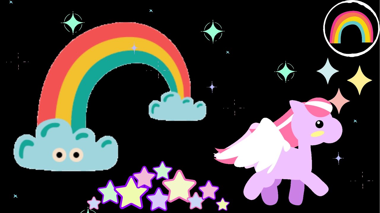 Baby Sensory | Rainbows and Unicorns | High Contrast Baby Video | Sensory Stimulation