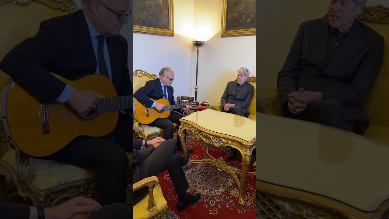 GUALTIERI RICEVE CLAUDIO BAGLIONI IN CAMPIDOGLIO