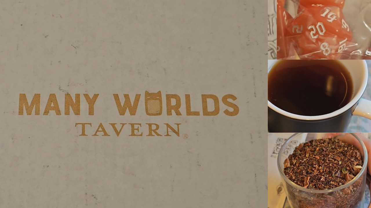 ☕ Many Worlds Tavern Unboxing & First Impressions ☕ - Not Sponsored, Tea & Coffee, Monthly Box, ASMR