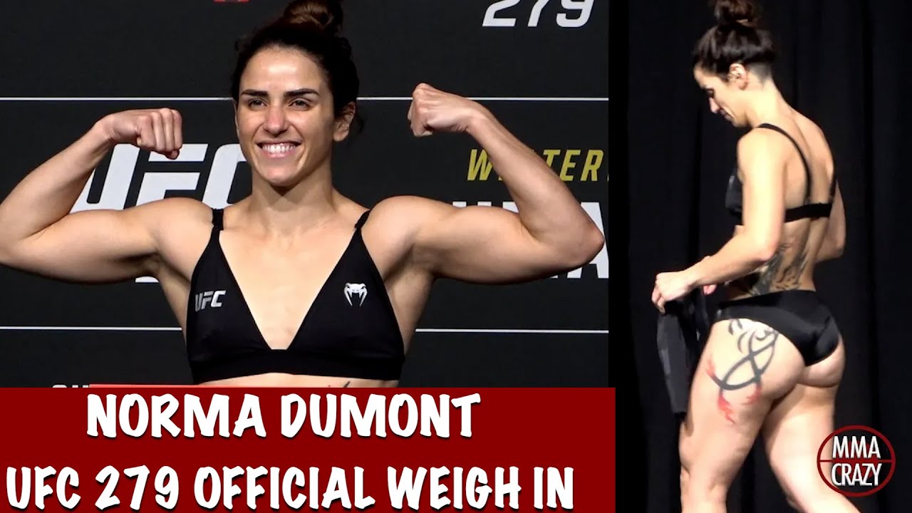 Norma Dumont weighs in for UFC 279