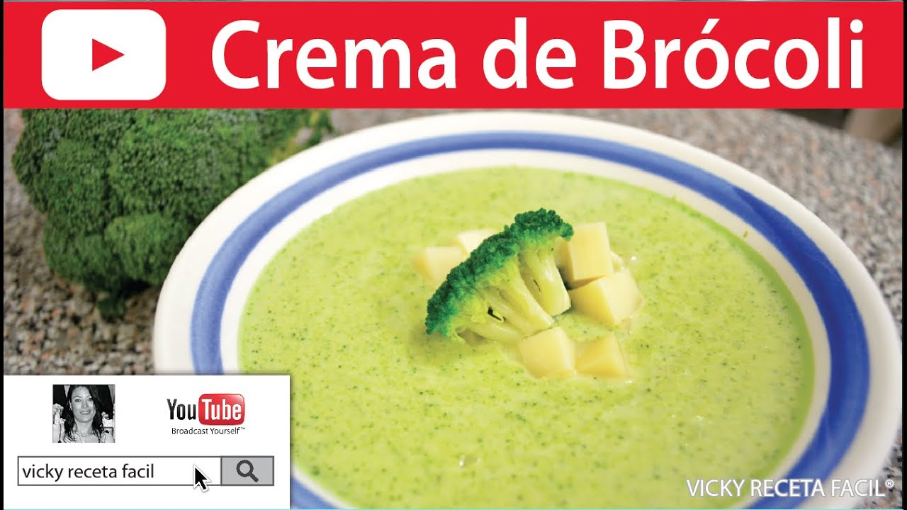 SOPA O CREMA DE BROCOLI | #VickyRecetaFacil