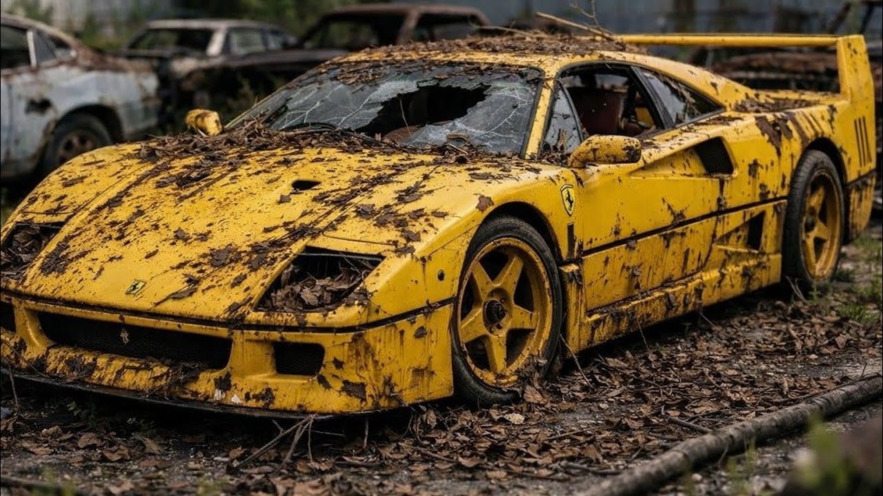 Ferrari F40 1989 Full Restoration | Engine Start & Cinematic ASMR Reveal