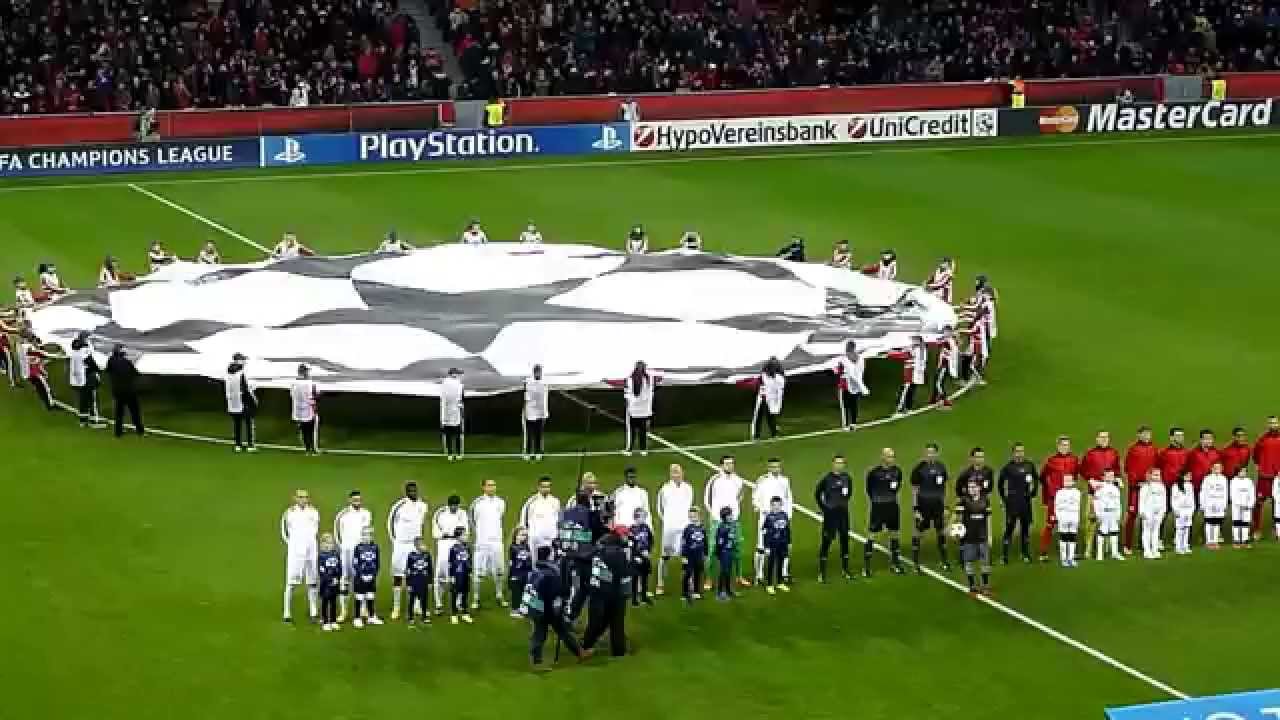 Leverkusen vs. Monaco - 26.11.2014 - Bayarena - Einmarsch mit Champions League Hymne - LIVE !!!
