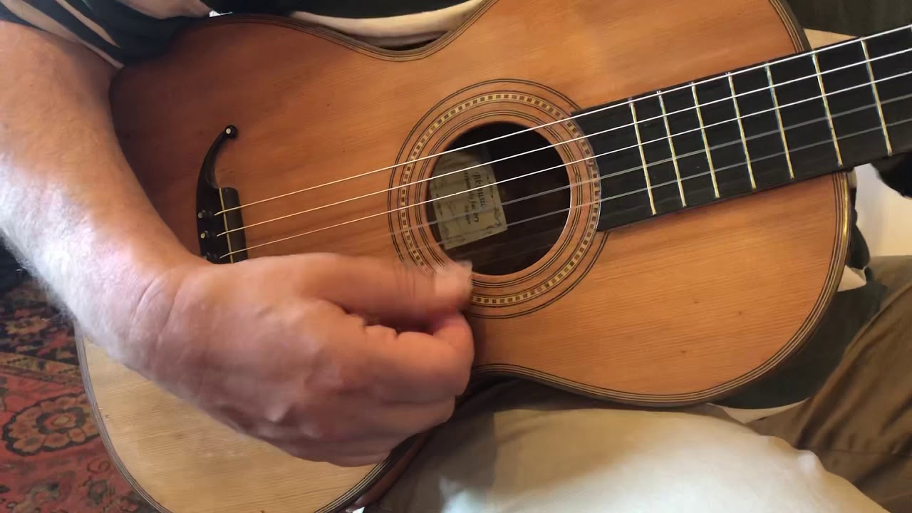 French romantic guitar c. 1870s