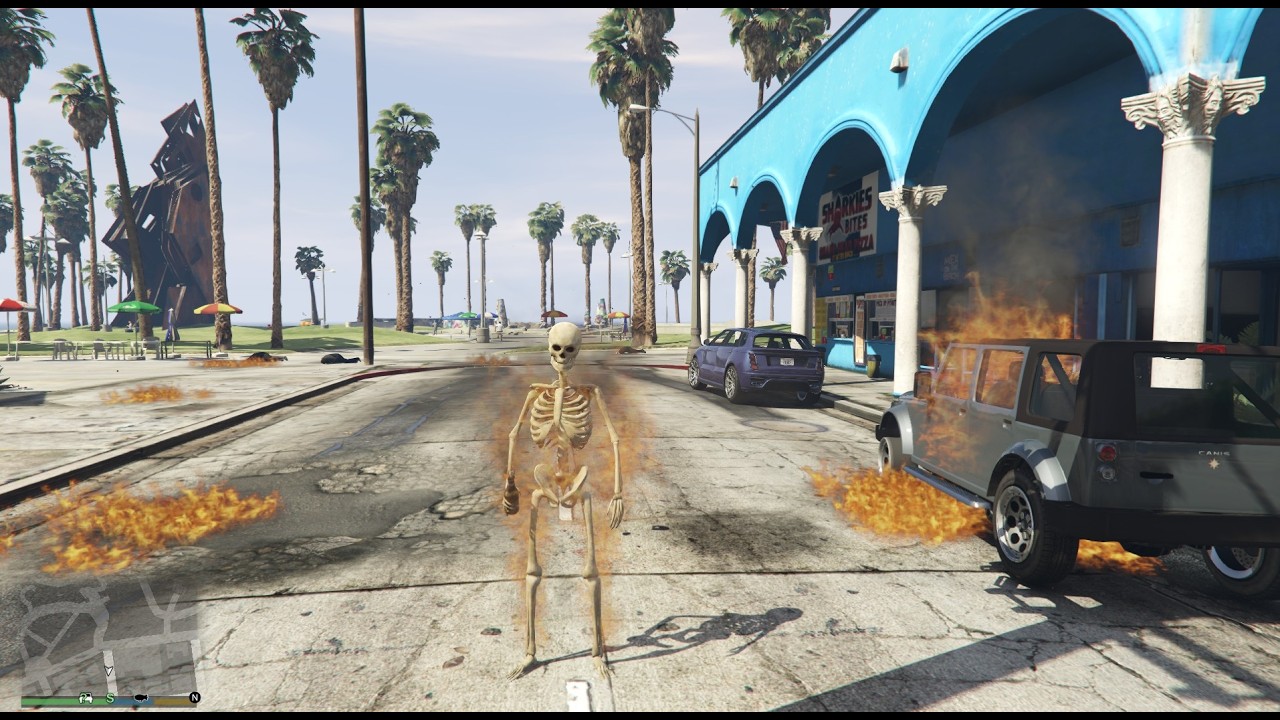 The Secret Skeleton GTA Mods #shortsfeed #gtav #gta5 #gaming #verticallivefeed