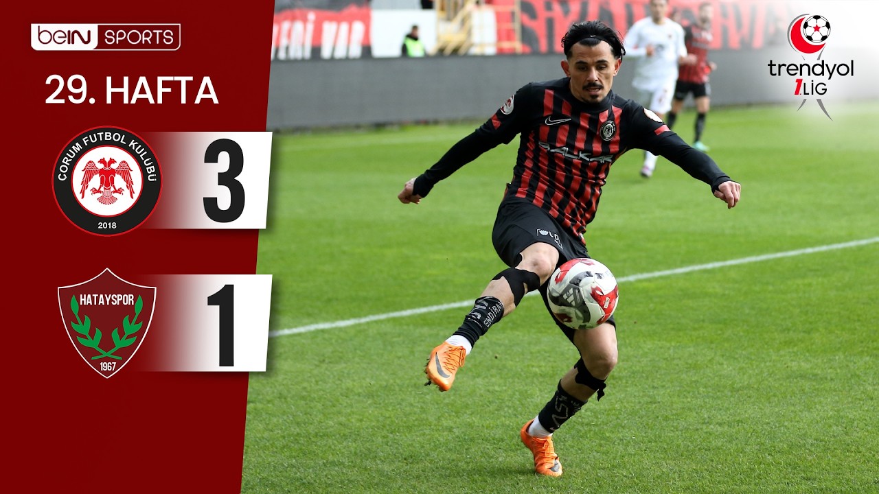 &Ccedil;orum FK (3-1) Hatayspor | 29. Hafta Ma&ccedil; &Ouml;ZETİ | Trendyol 1. Lig - 2025/26