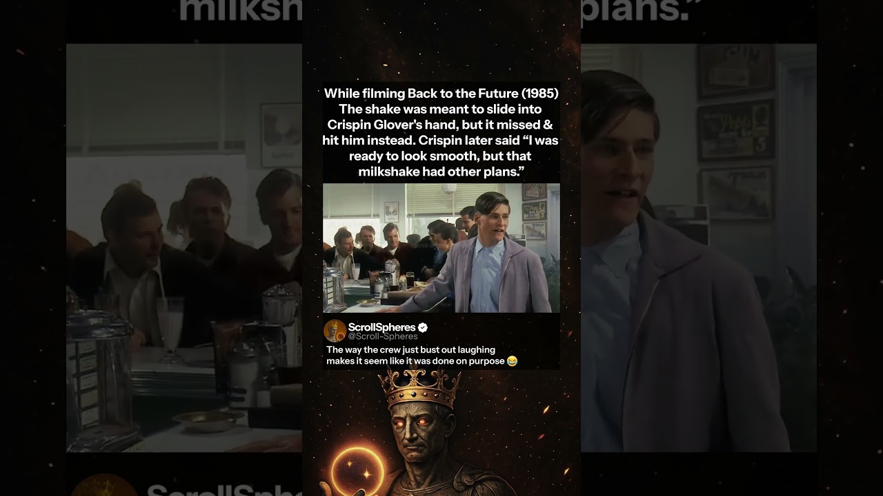 George McFly vs. The Rogue Milkshake 🥤💀 - Back To The Future Blooper