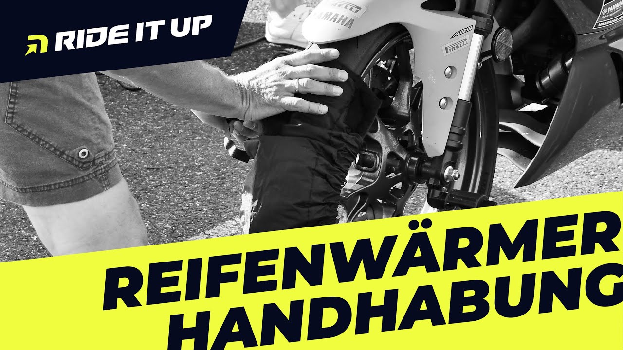 Motorrad Slicks - REIFENWÄRMER - Rennstreckenreifen vorheizen - Profirennfahrer erklärt