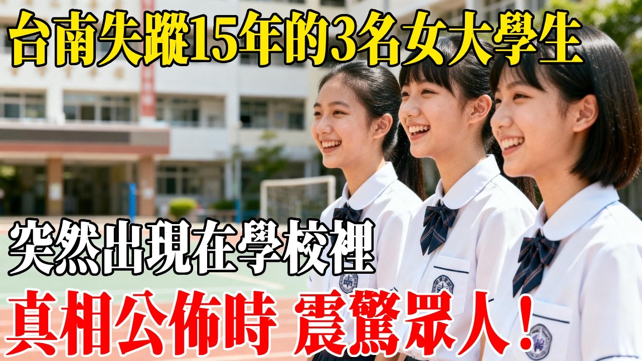 台南市失蹤15年的3名女大學生，突然出現在學校裡，真相公佈時 震驚眾人！