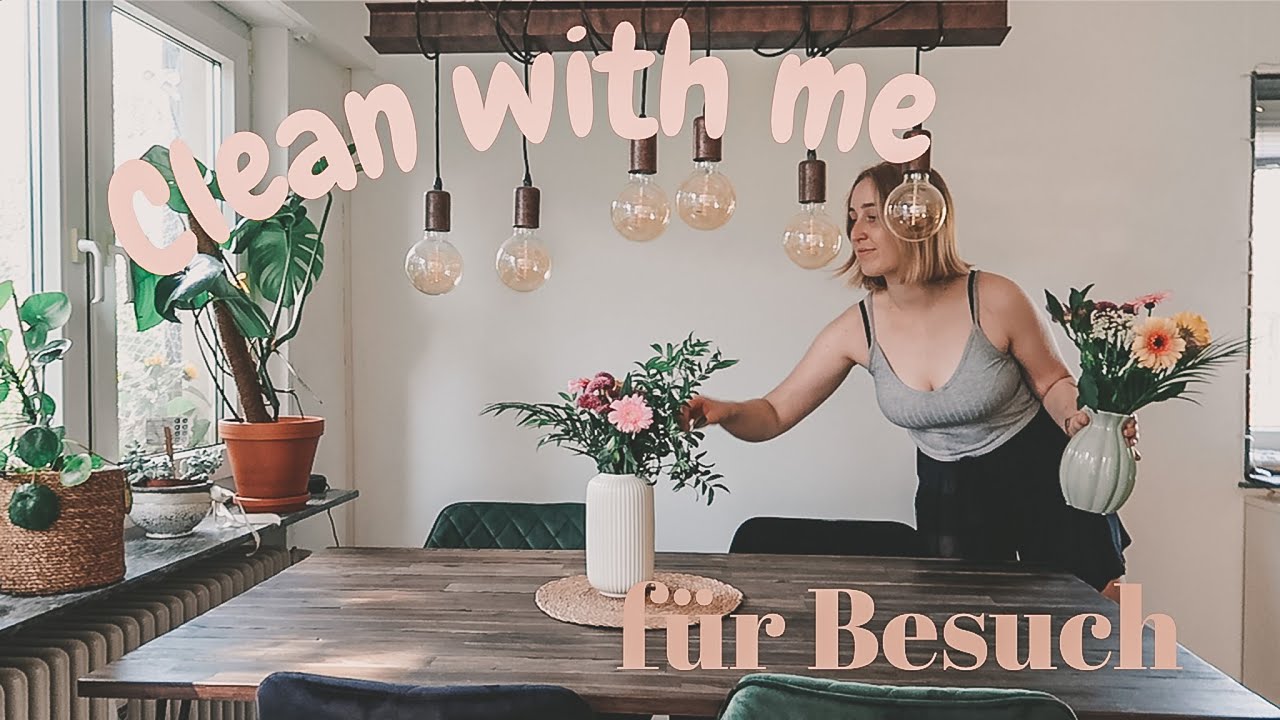 Clean with me f&uuml;r Besuch/ Ordnungsroutine f&uuml;r ein M&auml;dels Wochenende// hosting