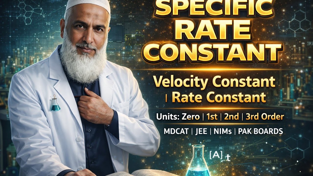 **Specific Rate Constant:(K) Velocity Constant Units& Order/ Characteristics @Chemistry Wallah
