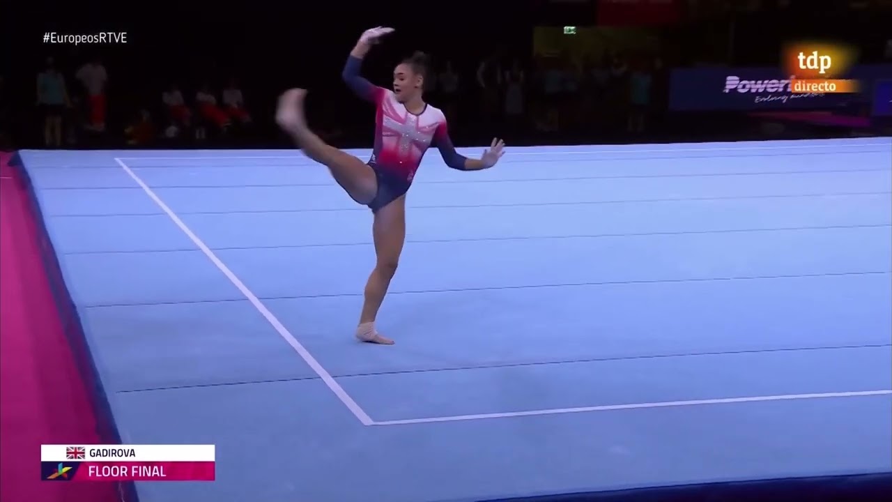 Jennifer Gadirova (GBR) FX EF 2022 European Championships Finals 13.466