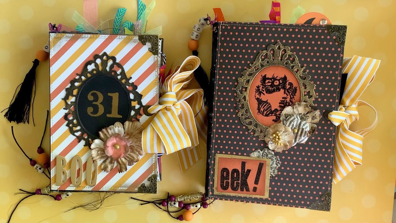 NEW! Halloween Junk Journal Flip Throughs - October Journal - Fall Journal - Handmade Junk Journals