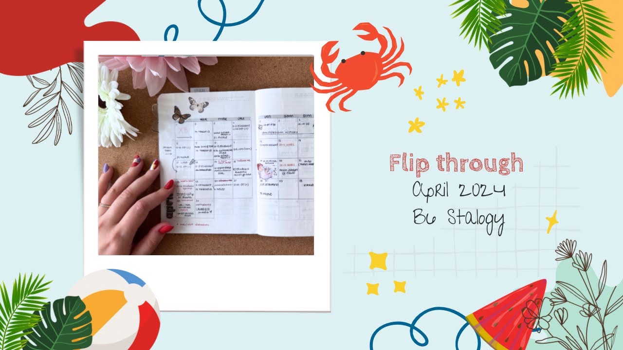 April 2024 flip through / B6 Stalogy / bullet journal