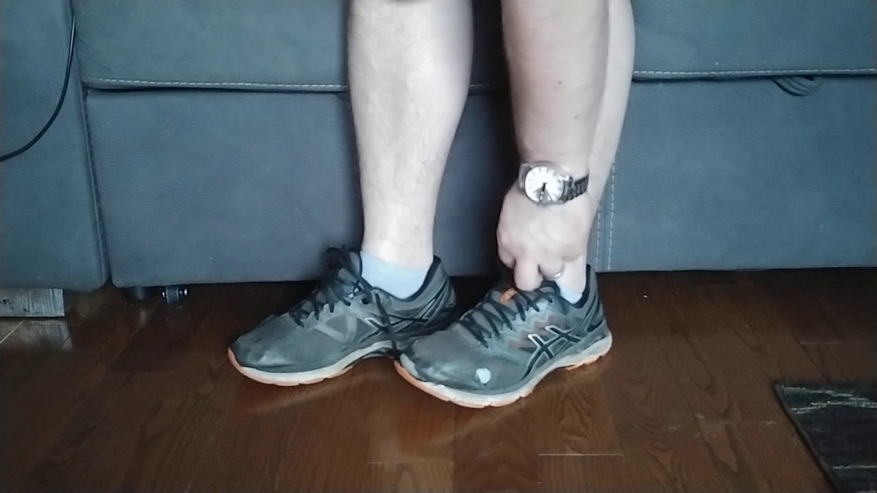 Trashed Asics shoe play