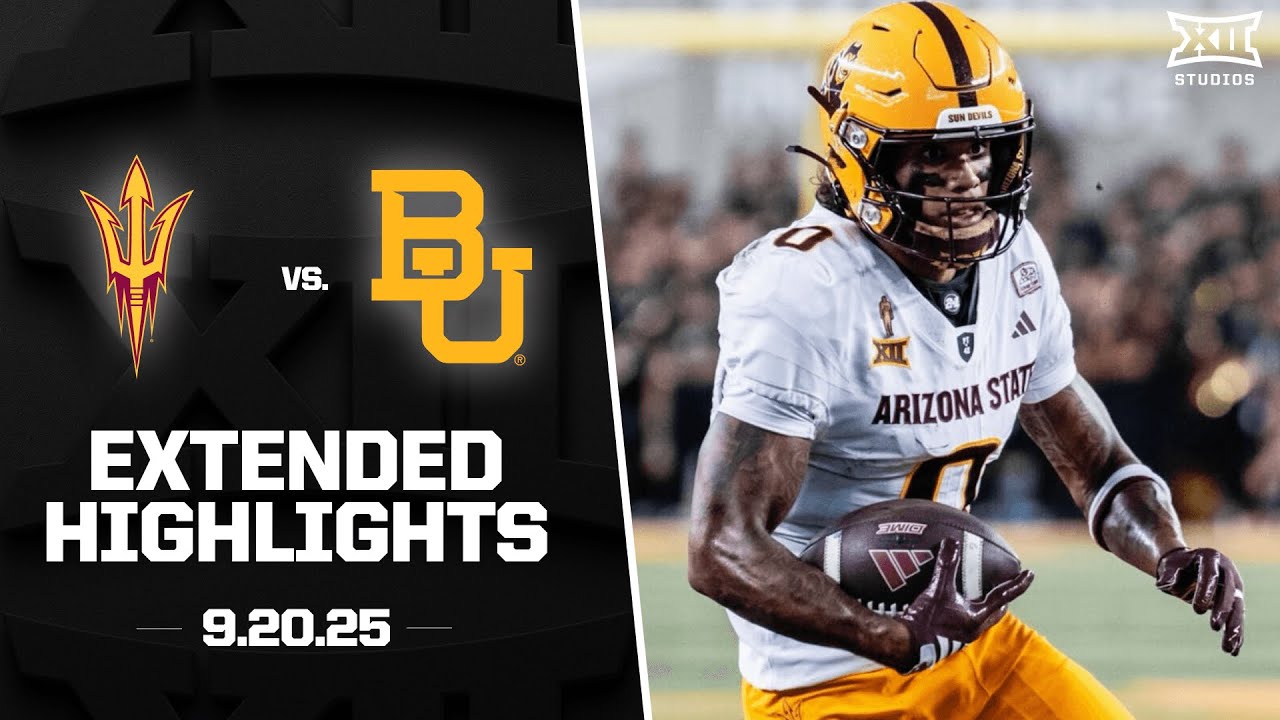 Arizona State vs. Baylor Extended Highlights | 2025 Big 12 Football