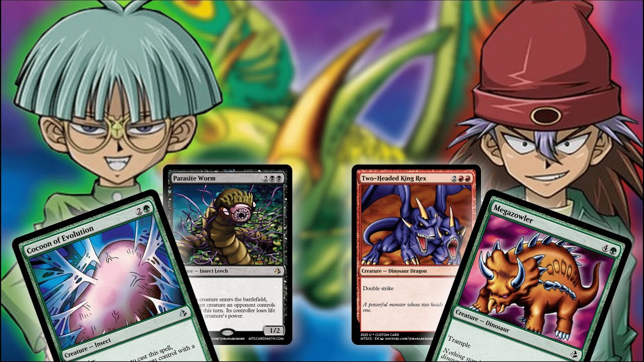 I Turned Weevil and Rex's Duelist Kingdom Cards into MTG Cards!