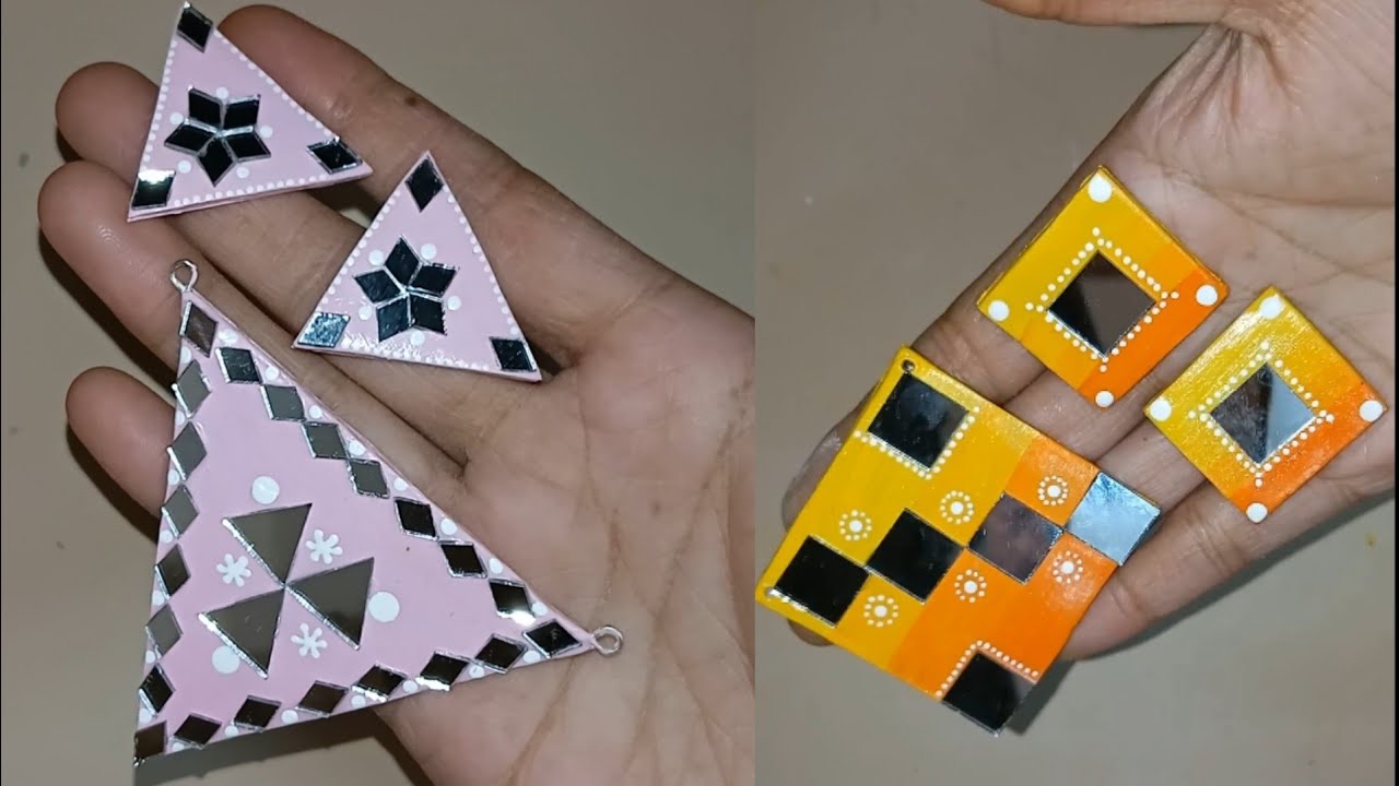 Low budget handmade jewellery making process/Clay jewellery/Dress matching Handmade jewellery