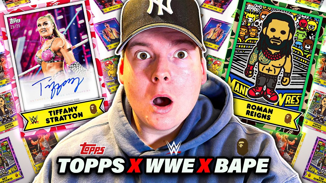 HUNTING FOR AUTOS! 2025 Topps WWE x BAPE | 2 Hobby Box Opening and Review