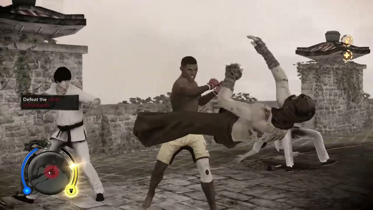Sleeping Dogs - George takes on cliffside arena Challenge