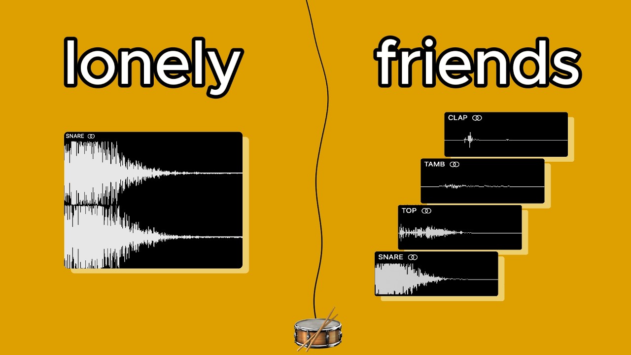 your snare needs friends.