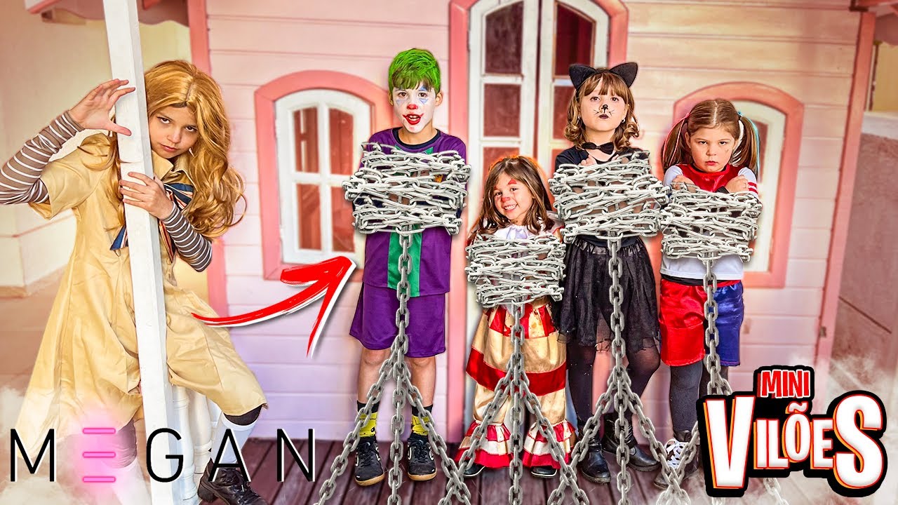 A FILHA DA M3GAN DO MAL ATACOU TODOS OS FILHOS DE TODOS OS SUPER VILÕES !!! MINI VILÕES
