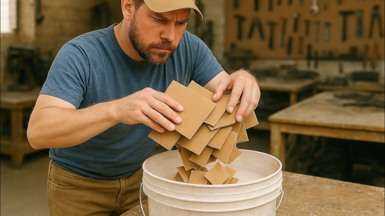 Have you ever thought about this, covering your cardboard with plaster...