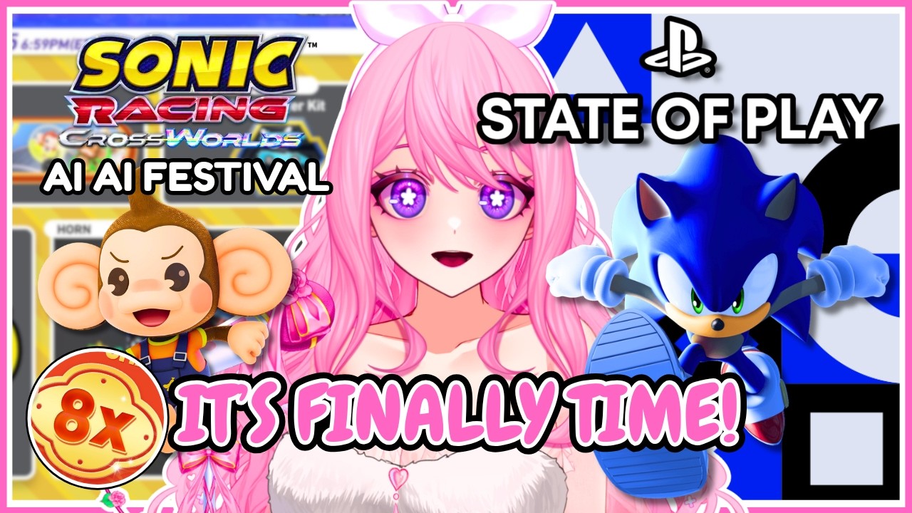 🔴 TODAY IS A BIG DAY TO LOCK IN!! SONIC GAMING AND REACTING TO STATE OF PLAY!!