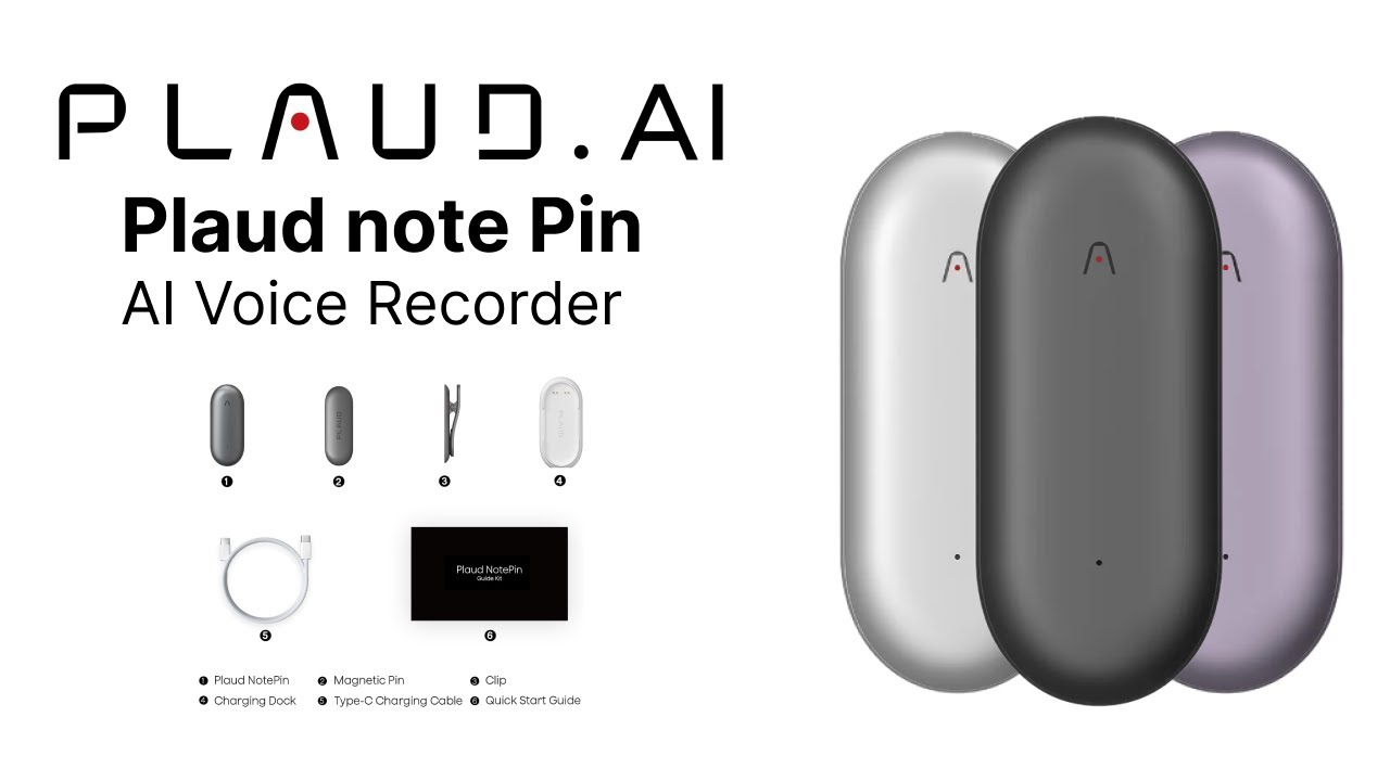 Plaud Note Pin AI Voice Recorder,Support 112 Languages, 64GB Memory | Lablaab.com