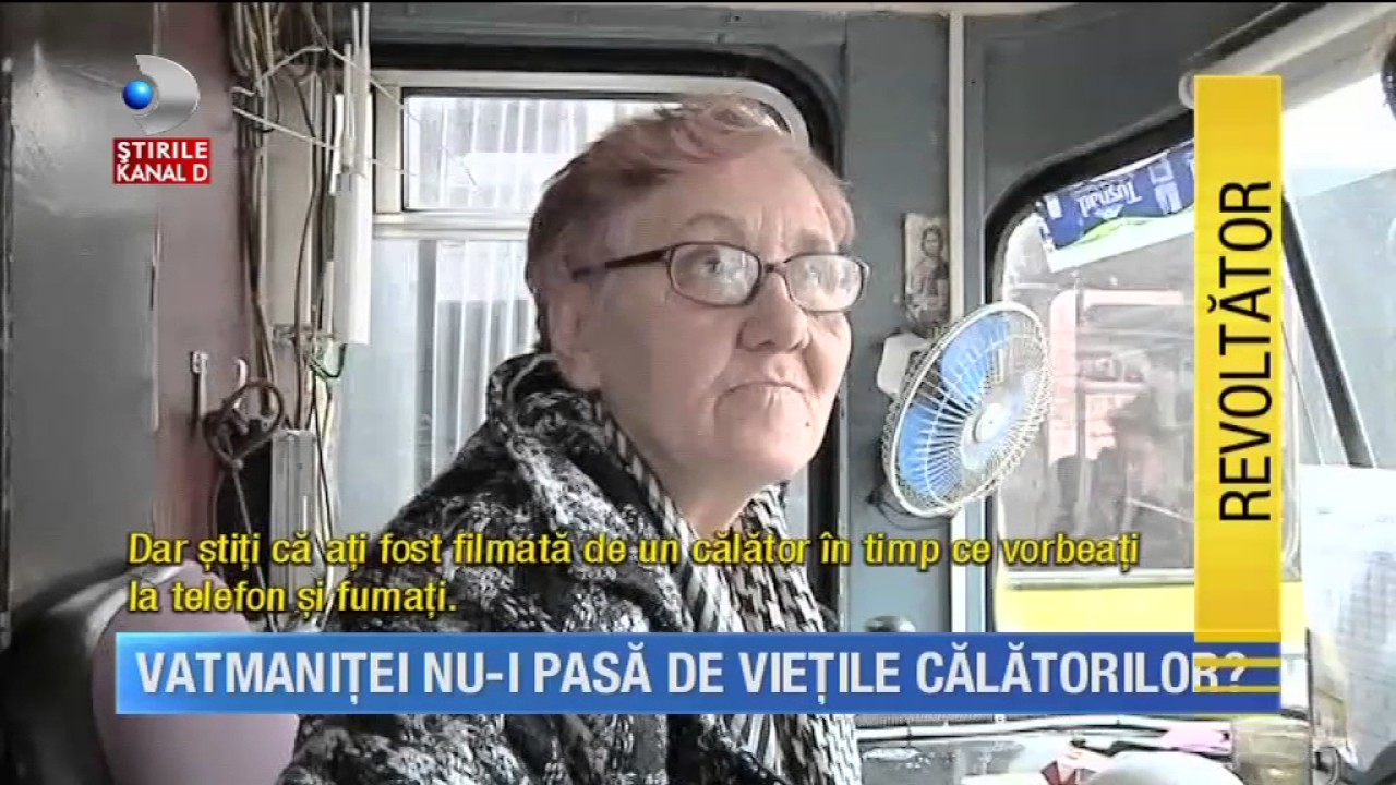 Stirile Kanal D (20.02.2017) - Vatmanita, pericol public? Conduce, fumeaza si vorbeste la telefon