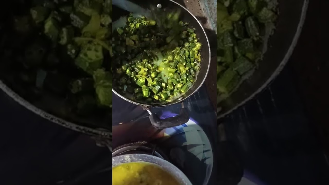 # Aajcha bet  varan bhat bhendi chi bhaji 😋