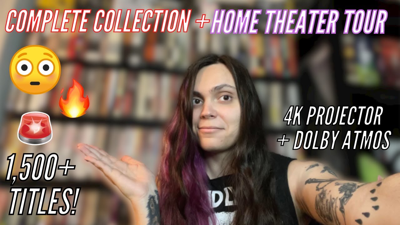 🚨 COMPLETE PHYSICAL MEDIA COLLECTION + HOME THEATER ROOM TOUR 2022 | 1,500+ TITLES 🚨