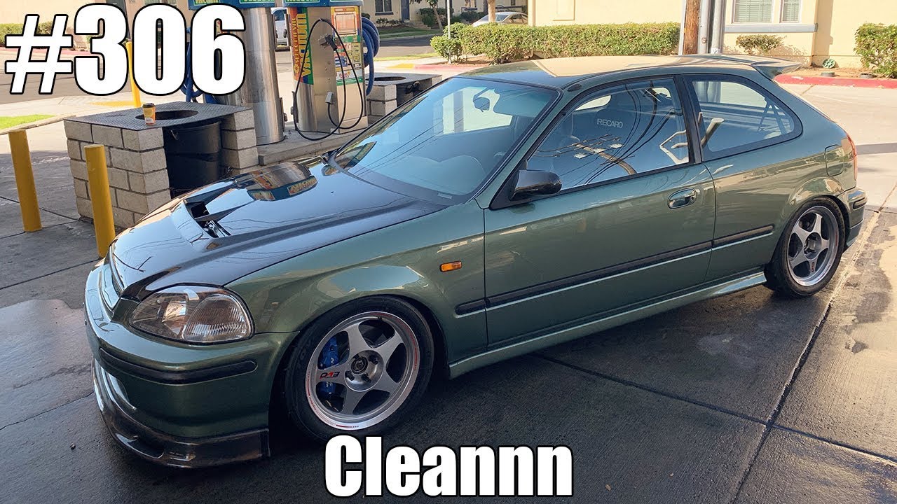 K20 swap engine bay gets painted & J's Racing Hood! - K20 Swap Part 3