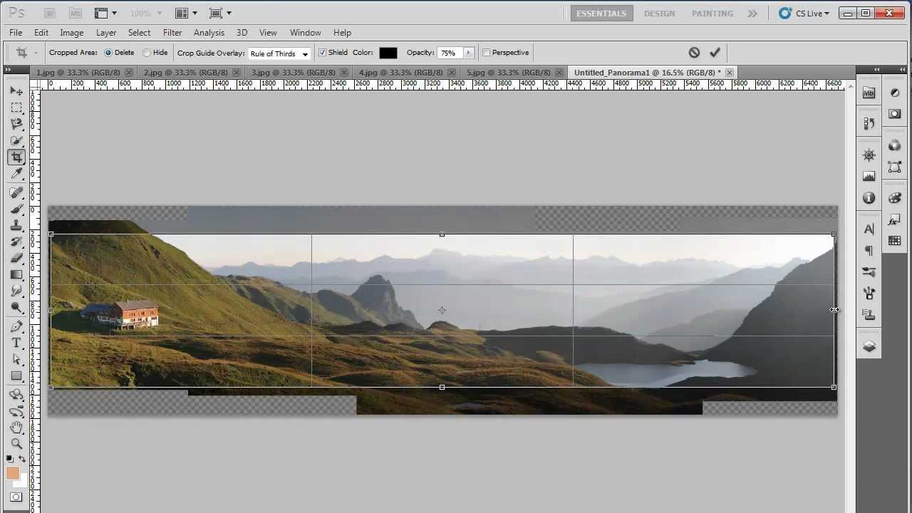 How to Make Panorama with Photoshop