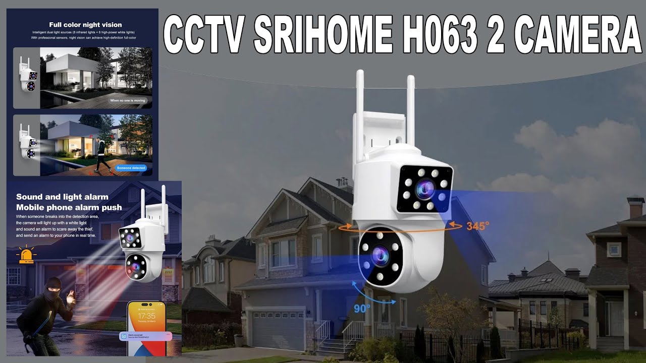 BAHAS SEMUA FITUR CCTV SRIHOME H063 2 KAMERA