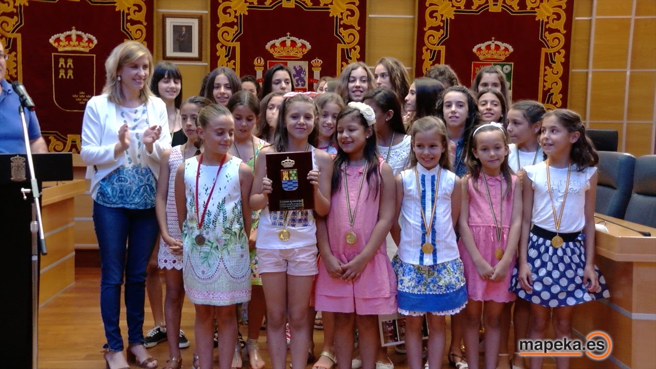 Las chicas de la gimnasia rítmica molinense son campeonas. Recepción oficial en Molina de Segura.